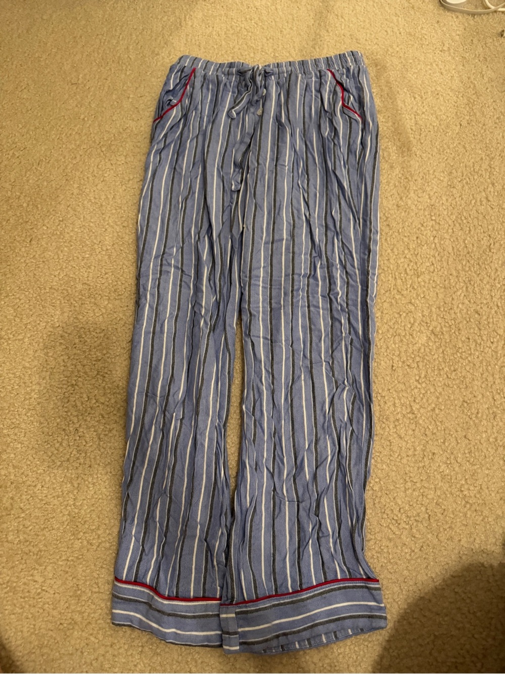 Abercrombie & Fitch Sleepwear Blue Striped Pajama Lounge Pants Size S